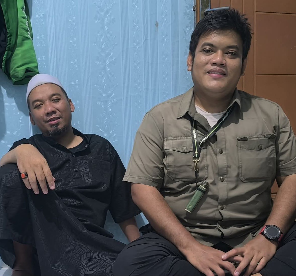 Juru Bicara BAJA (Barisan Jakarta), Eko Sanjaya (Kiri).