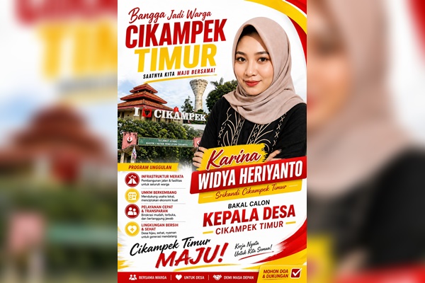 Karina Widya Heriyanto balon Kepala Desa Cikampek Timur, Kecamatan Cikampek