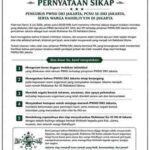 Pernyataan Sikap yang mengatasnamakan PWNU DKI Jakarta, PCNU se-DKI Jakarta
